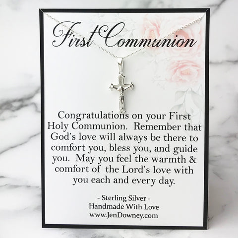 Daughter Necklace, First Communion Gift Necklace, Gift First Holy Comm –  Rakva