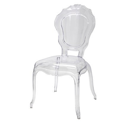 transparent ornate chair