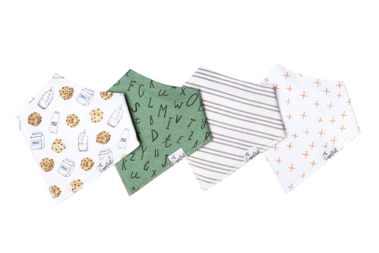 Chip Bandana Bibs, Set of 4