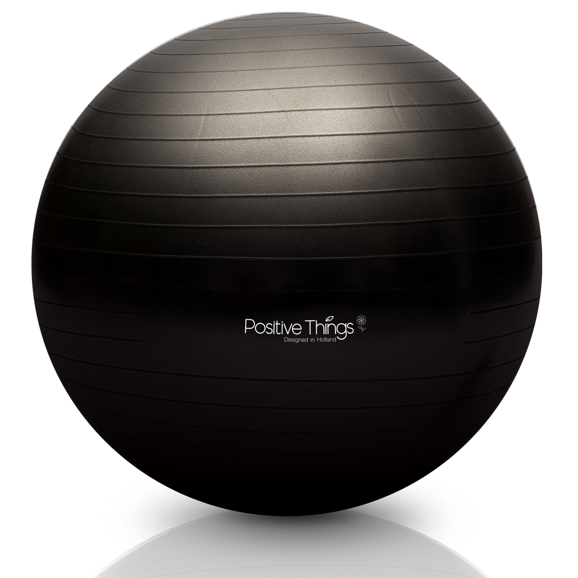 Teken kleermaker elegant Fitnessbal 65 cm - inclusief pomp - zwart – Positive Things