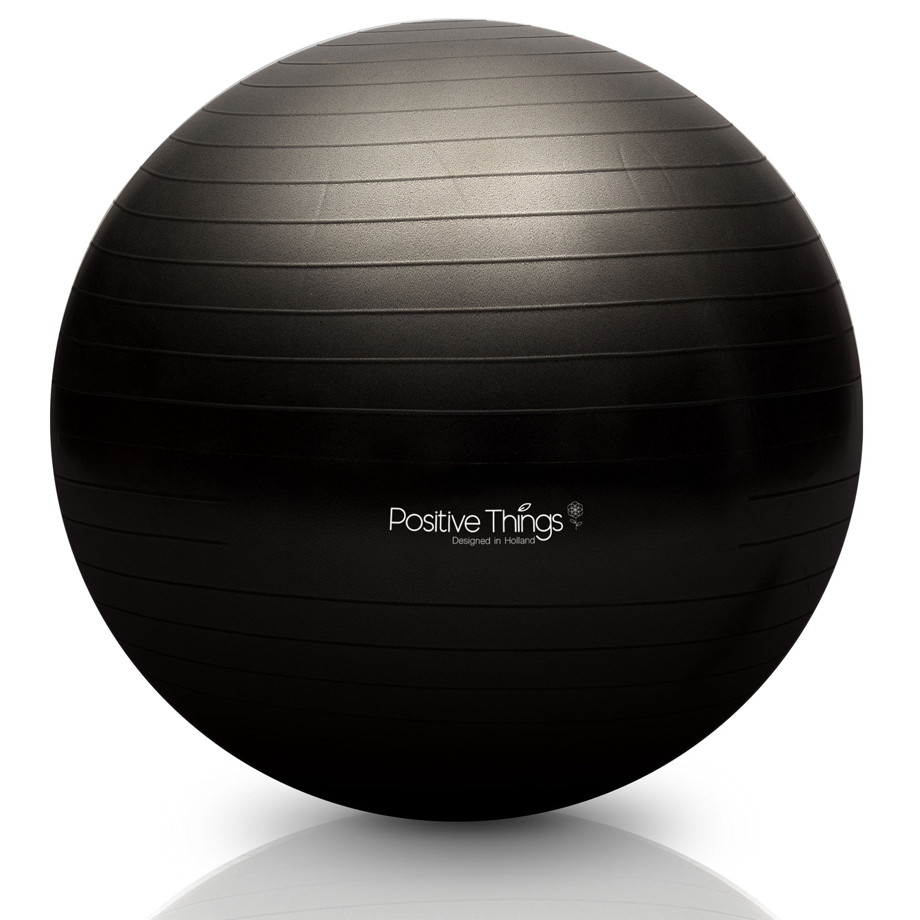 Fitnessbal 65 cm - inclusief pomp - zwart –
