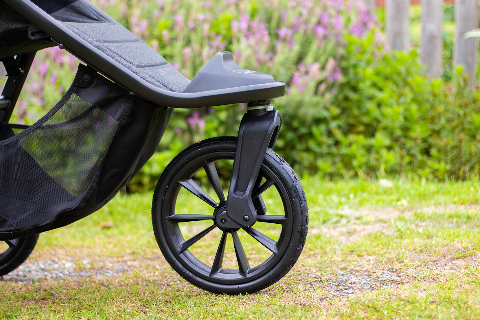 Make sure your stroller's wheels and brakes are in good working order 