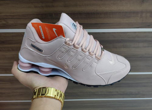 nike shox rosa claro