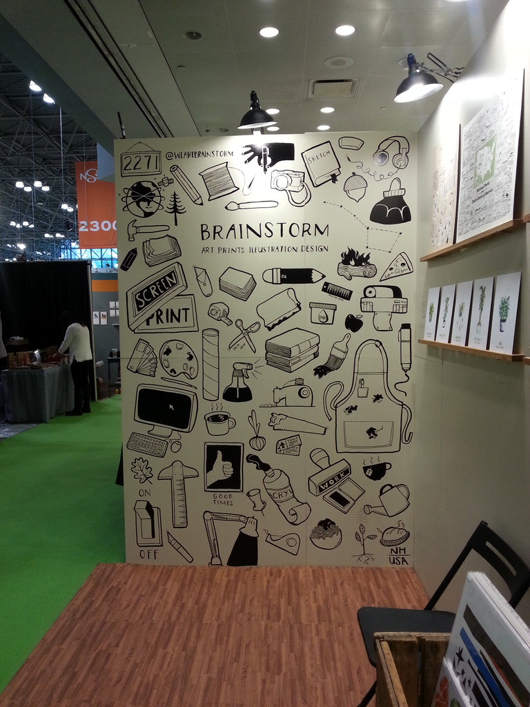 Brainstorm Trade Show Booth Mural - NYC