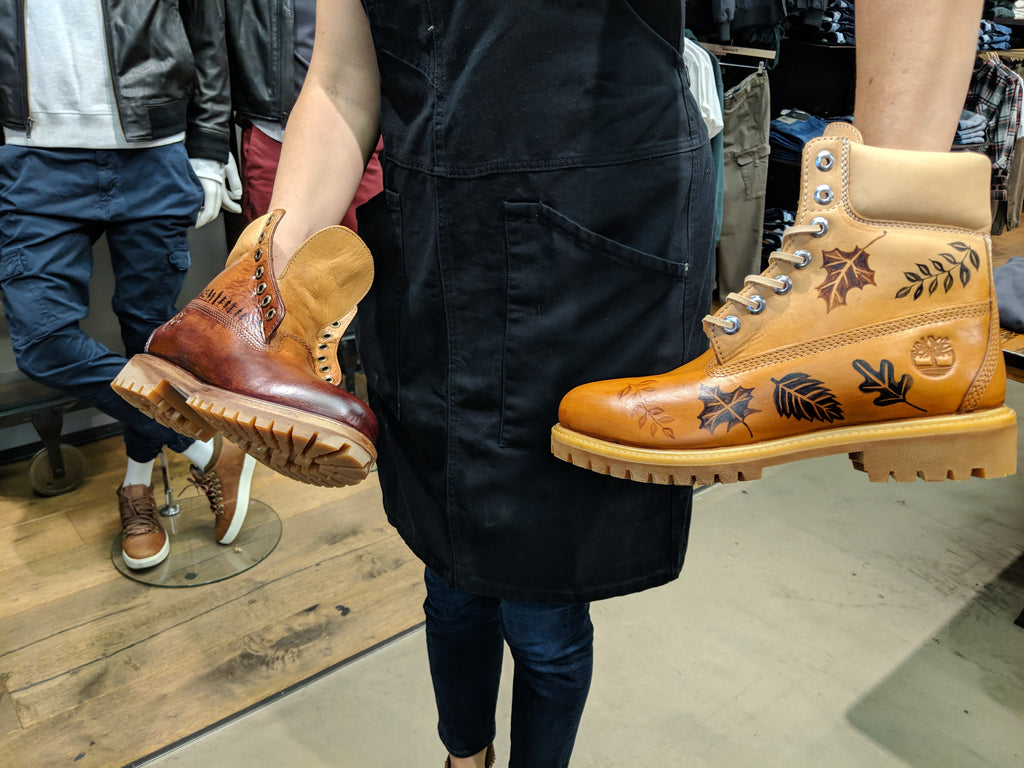 vertical cabina texto Timberland Hand Finishing Live Events – Brainstorm