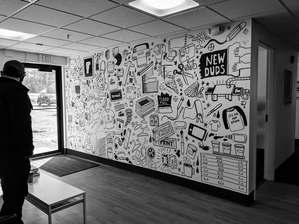 Brainstorm Mural for New Duds Home Office - Colchester, Vermont