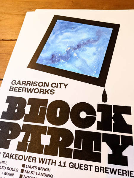 Brainstorm Posters for Garrison City Beerworks Block Party 2022