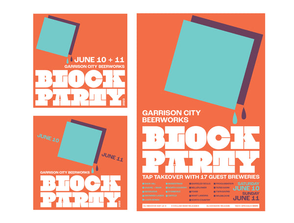 Brainstorm Graphics for Garrison City Beerworks Block Party