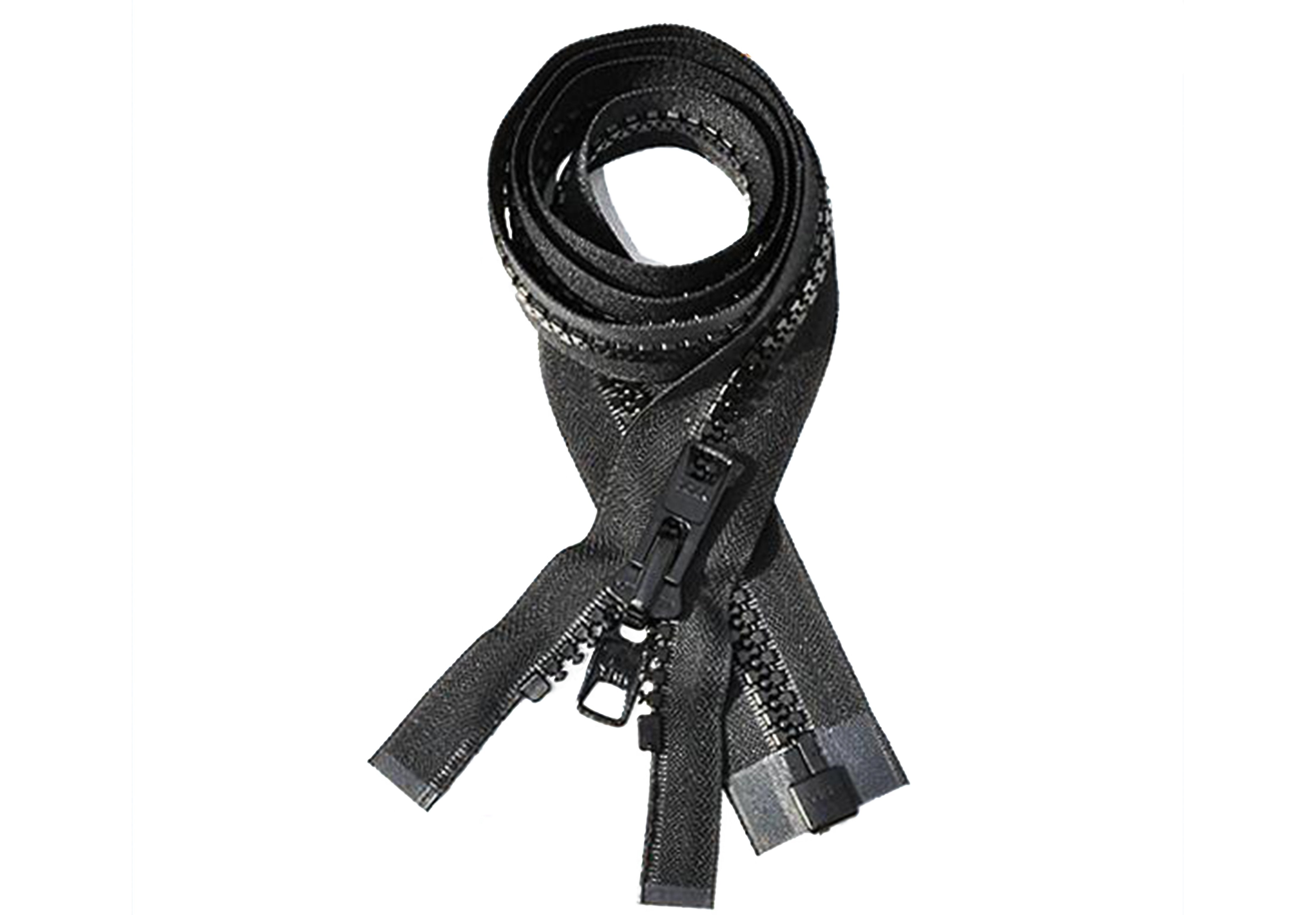 Heavy-Duty Black #10 Separating Zipper 120 - Equip Your Space - Heavy Duty