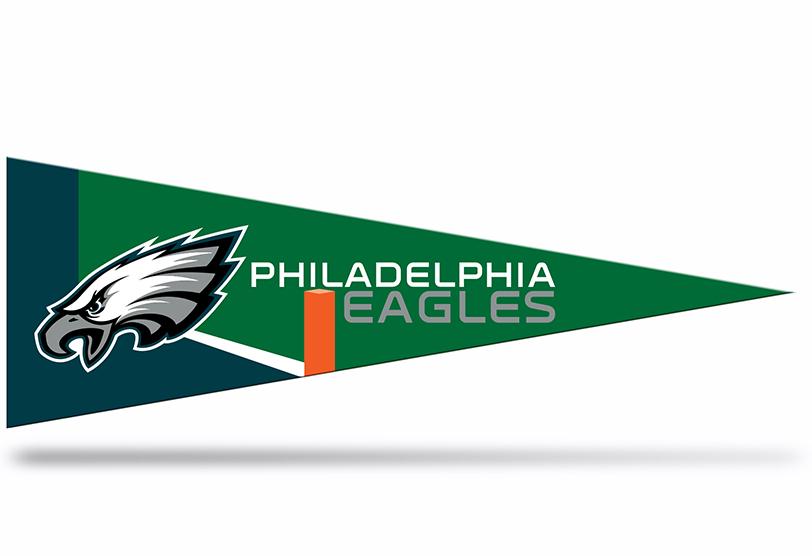 Philadelphia Eagles NFL Small Pennant, 5" x 15"