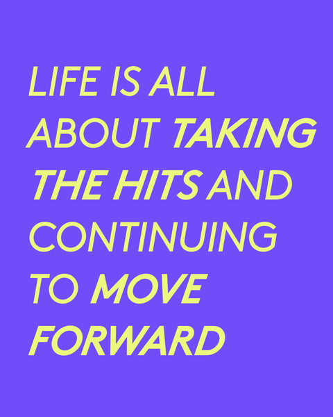 If you have a billboard for all other healthcare professionals out there with any message, what would it say? (It can be someone else’s quote: Are there any quotes you think of often or live your life by?)