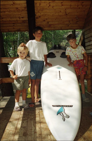 Young Juraj from CrazyFly with a bespoke board