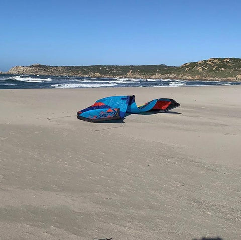Blade kite on beach