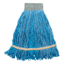 12 Ounce Small Blue Wet Mop with Mesh Head Band