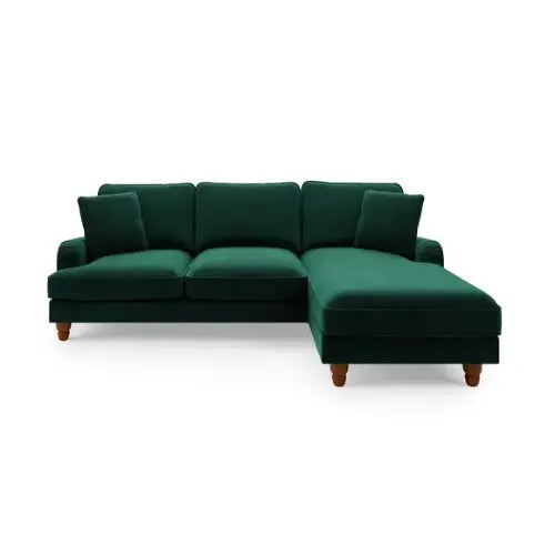 Beatrice Matte Velvet Corner Chaise