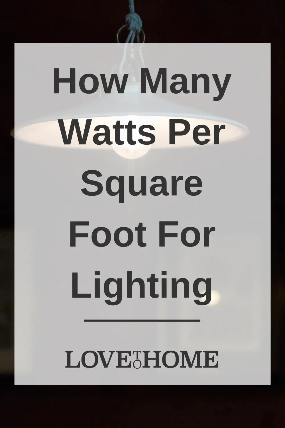 Learn strategies for calculating wattage per square foot