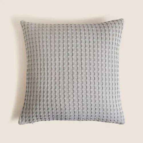 M&S Pure Cotton Waffle Cushion