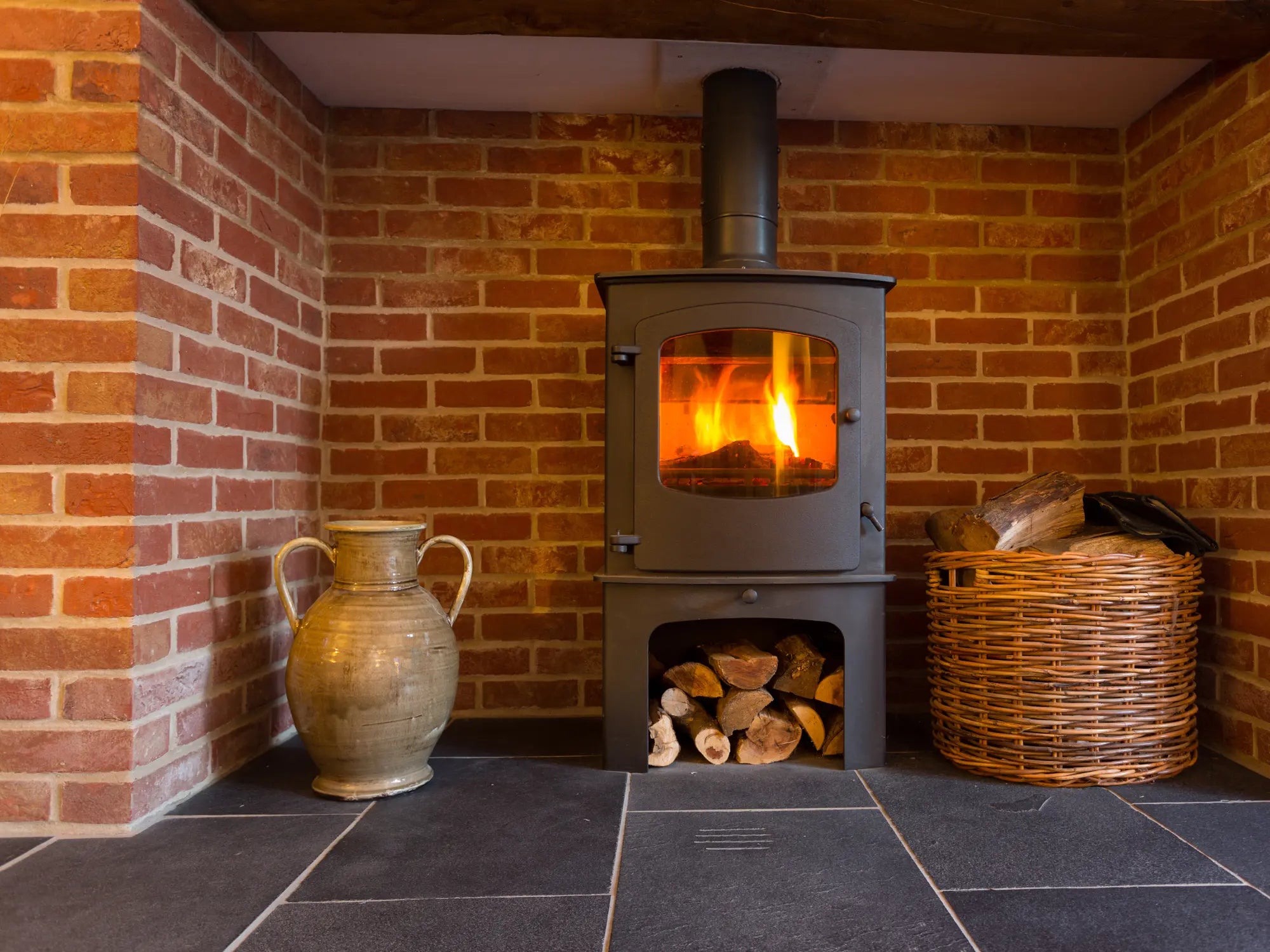 Reclaimed Brick Chimney Breast