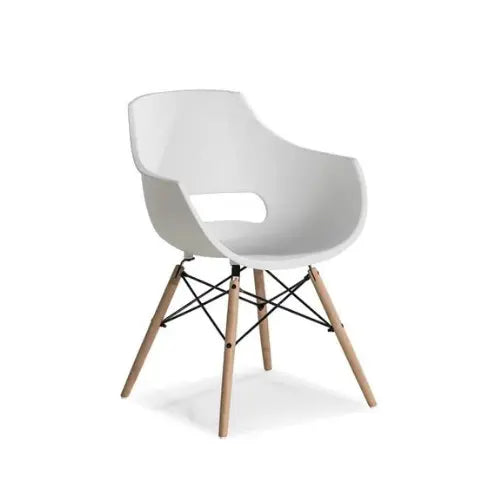 White Plastic Dining Chairs