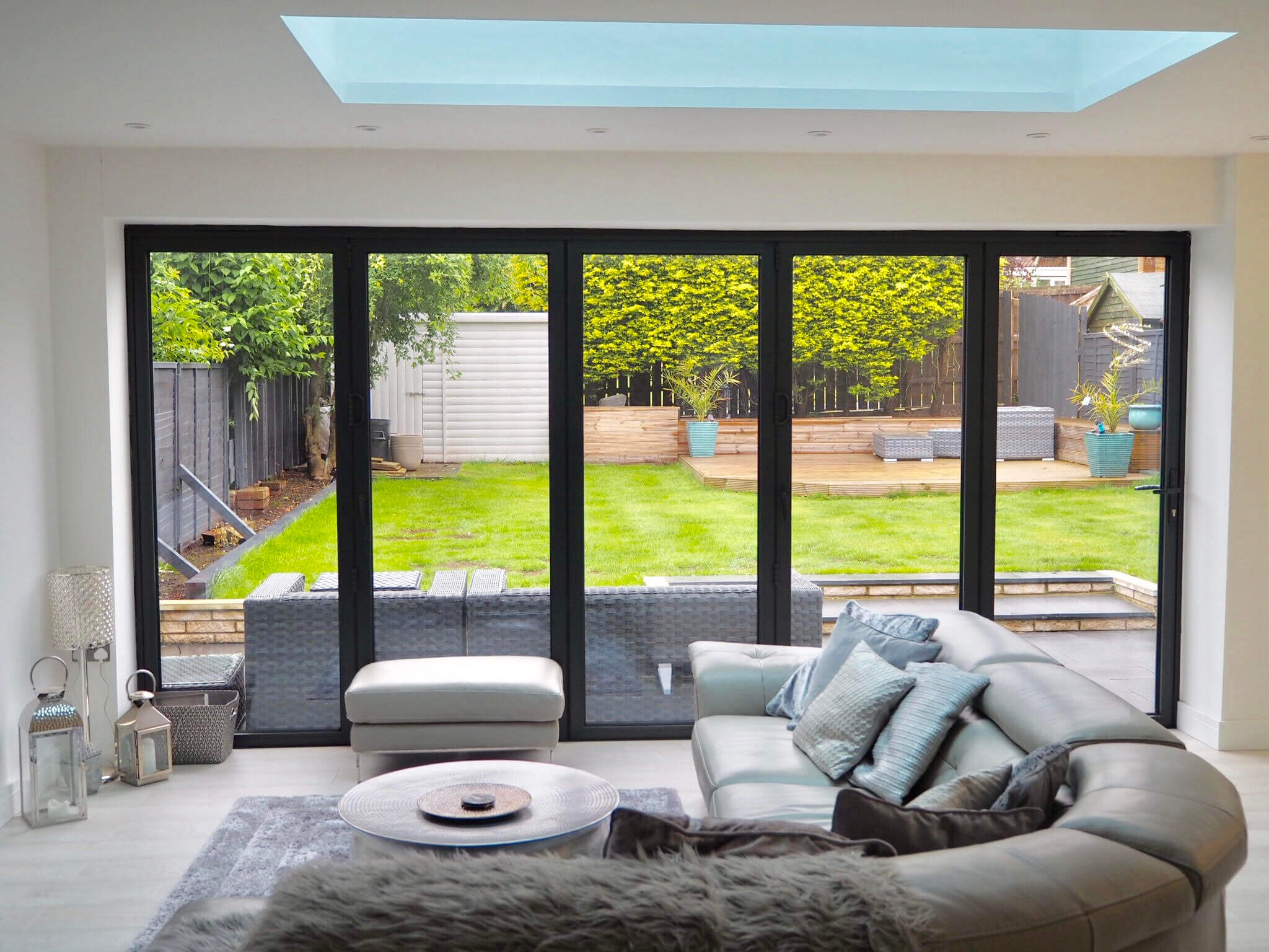 Check out this modern extension with bifolding doors