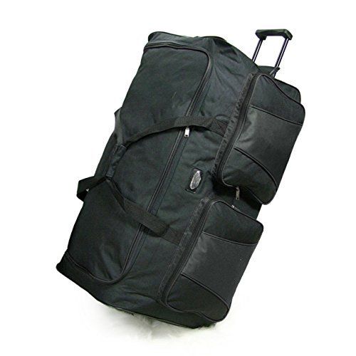 Extra Large 85cm Heavy Duty Rolling Holdall Wheeled Duffle Bag ...