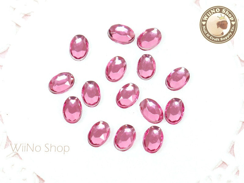 Flatback Rhinestones, Faceted Round, 3mm, 10000-pc, Light Pink