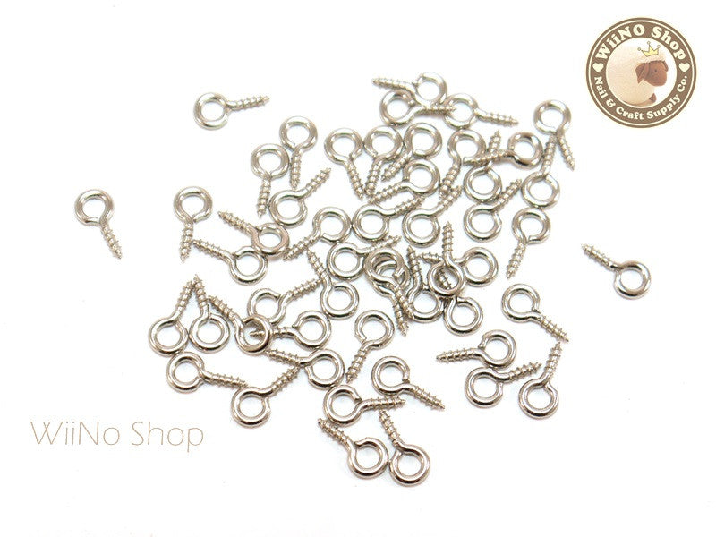 12 x 5mm Antique Bronze Screw Eye Pins, Screw Eye Bails - 20 pcs – WiiNo  Shop
