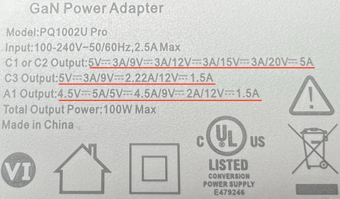 USB PD Voltage Ratings