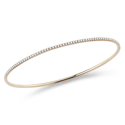 Roberto Coin 18K Rose Gold Diamond Collection Oval Bangle 000370AXBAX0