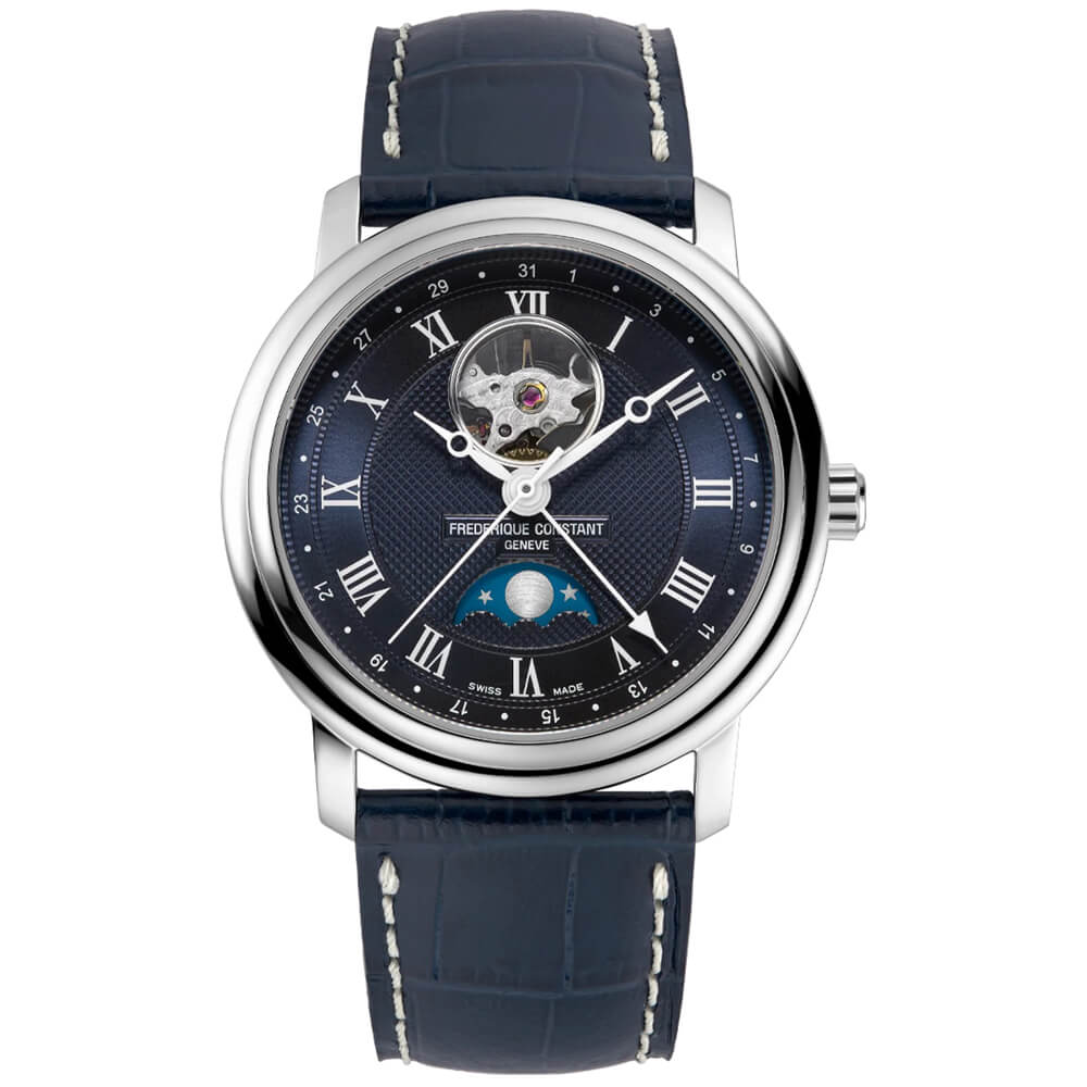 Frederique Constant Classics Heart Beat Moonphase Date Men's Watch  FC-335MCNW4P26