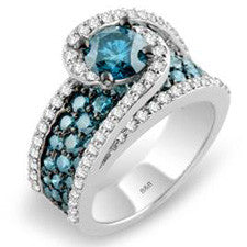  Caribbean  Blue  Diamond  Ring  LP6200BD Blue  Diamond  Rings  