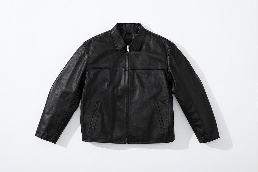 Supreme Yohji Yamamoto Leather Work Jacket Black