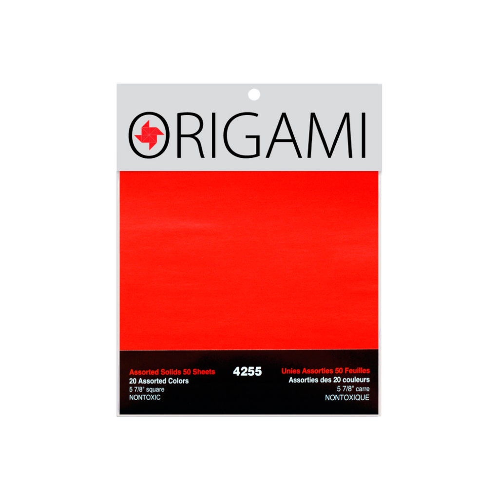 4105 – Origami Assortment, Large, 55 sheets: 4 1/2″, 6 7/8″ and 9 5/8″  square – Yasutomo