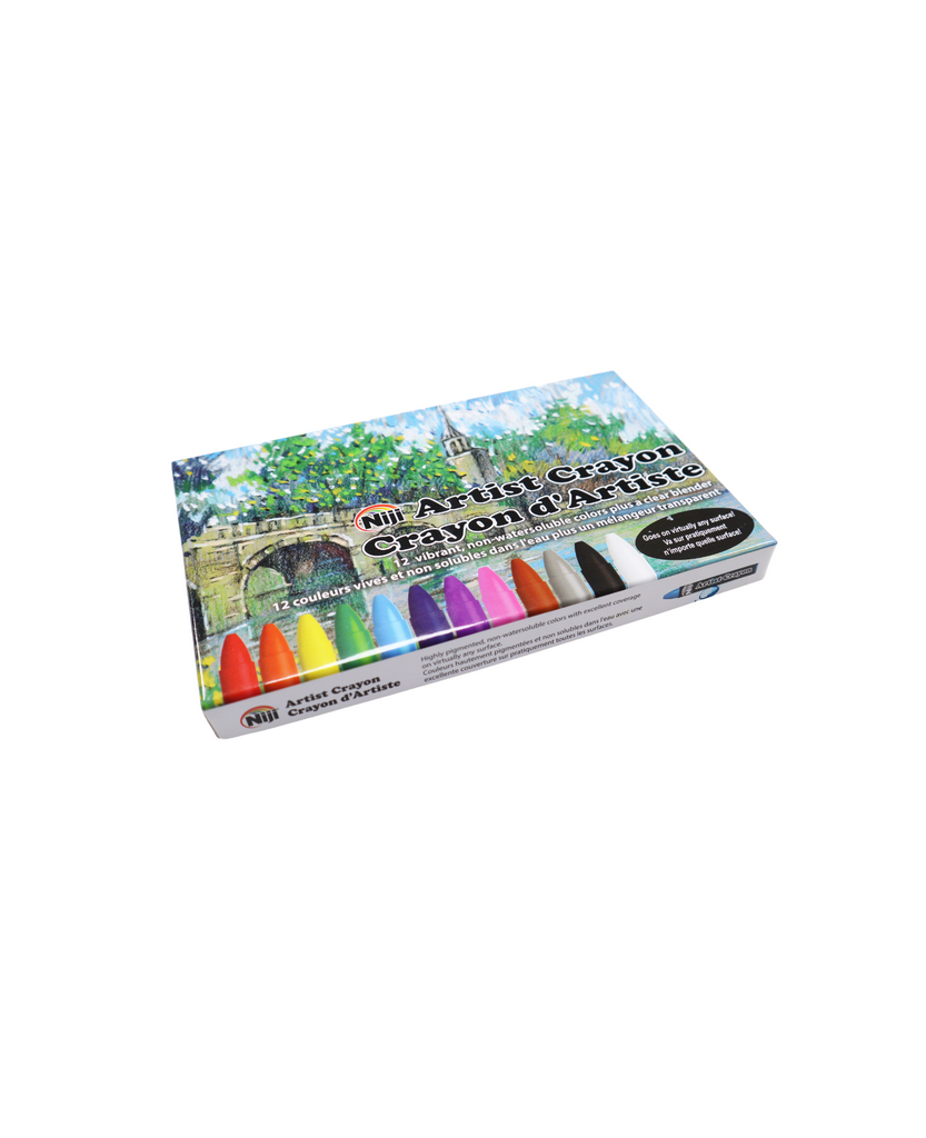 Yasutomo Niji Artist Crayons (Non Water Soluble) - 18 Colors 