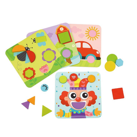 MAGNETIC PUZZLE - GEOMETRICAL SHAPES - Tooky Toy