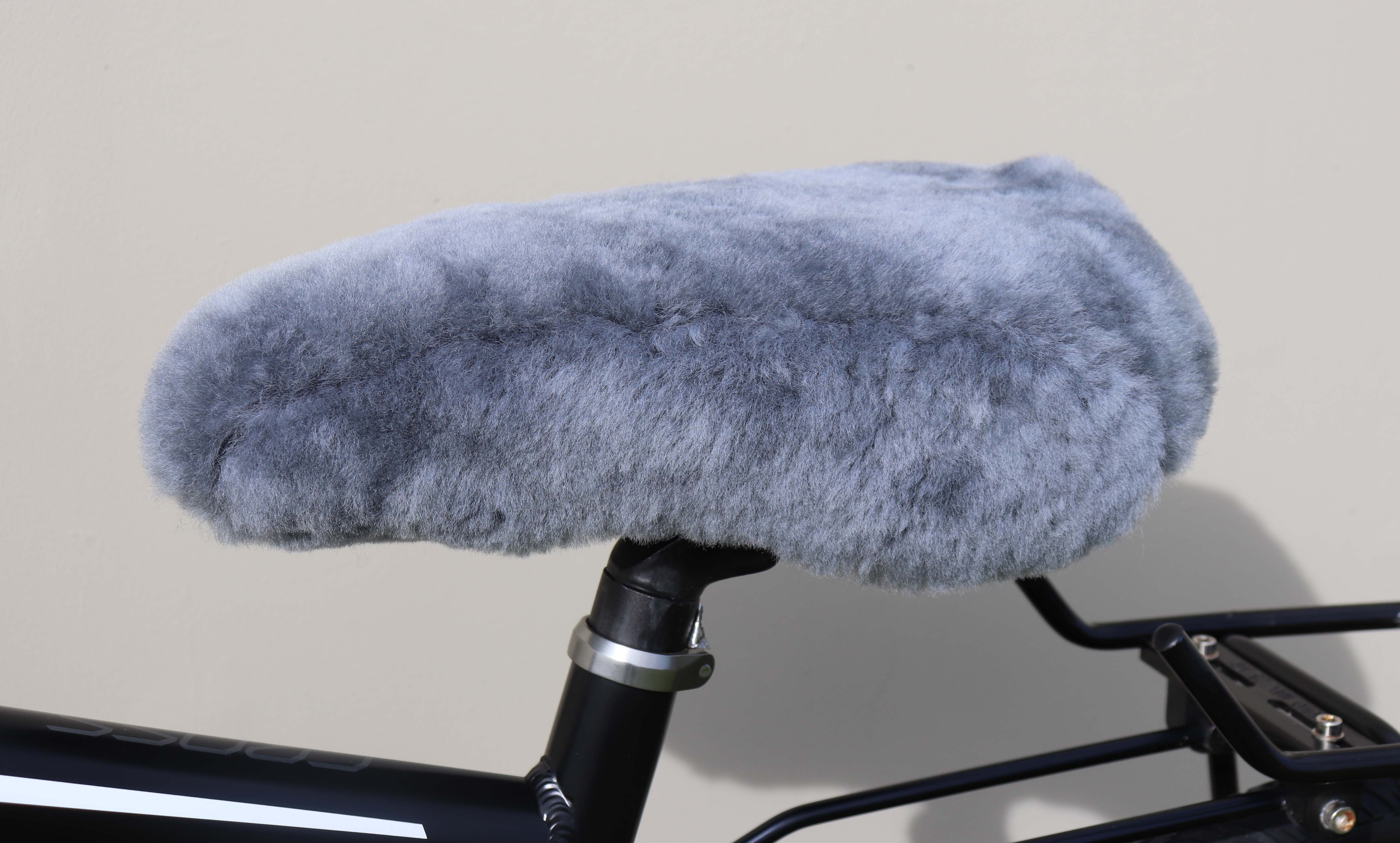 sheepskin bicycle seat cover