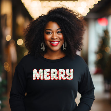 Festive Cheer Polka Dot Merry T-shirt/Sweatshirt