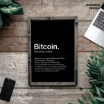 Industrial Design Artprint "Bitcoin | Deutsch"