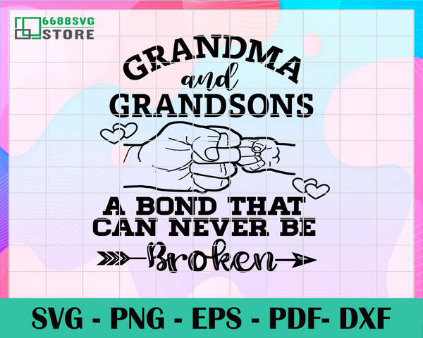 Download Grandma And Grandson Svg A Bond That Cannot Be Broken Grandma Svg G 6688svg Store