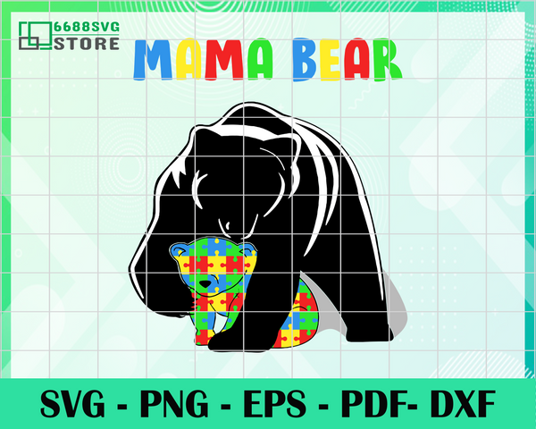 Free Free Mama Bear Autism Svg 133 SVG PNG EPS DXF File