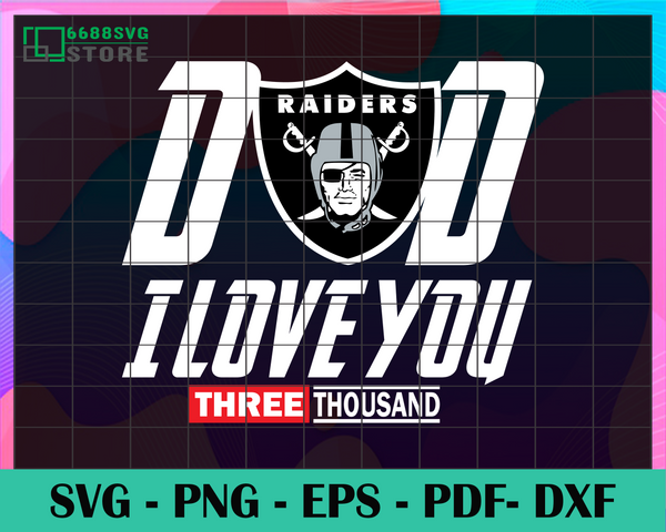 Download Dad I Love You 3000 Oakland Raiders Svg Iron Man Svg Avengers Svg M 6688svg Store