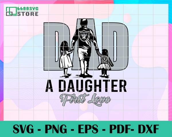 Download Oakland Raiders Dad Like Father Like Daughter Svg Fathers Day Gift F 6688svg Store