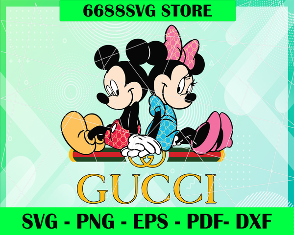 Download Gucci Disney Inspired Printable Graphic Art Mickey Minnie Mouse Svg 6688svg Store SVG, PNG, EPS, DXF File