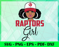 Toronto Raptors Girl NBA Sport Team Logo Basketball SVG cut file for cricut files Clip Art Digital Files vector, Svg, Eps, Png, Dxf, Pdf, Basketball clipart, Toronto Raptors png, Toronto Raptors eps, Toronto Raptors svg
