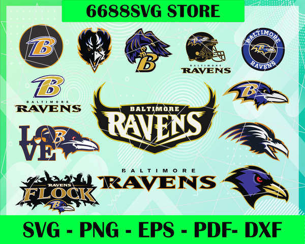 Baltimore Ravens Svg Png Eps Dxf Pdf Football Nfl Team Superbo 6688svg Store