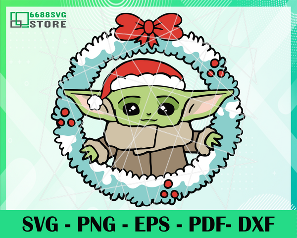 Download Baby Yoda Svg Christmas Clipart Svg Star Wars Svg The Mandalorian S 6688svg Store