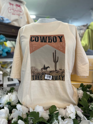 Cowboy Take Me Away Tee - Rockin'Robyn's Boutique