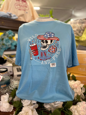 Wild and Free Fourth of July Tee - Rockin'Robyn's Boutique