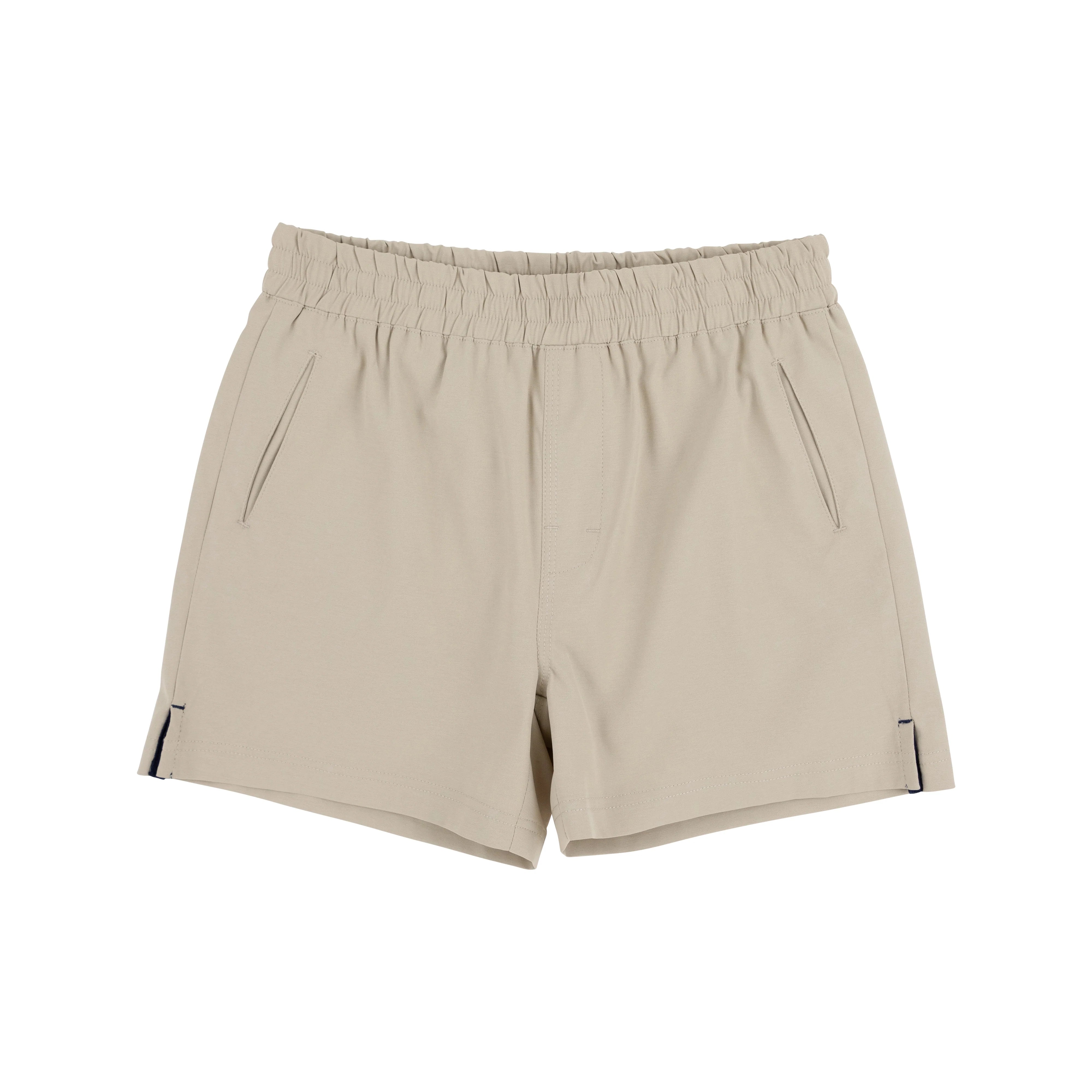 Prepletic™ Sheffield Shorts - Keeneland Khaki with Nantucket Navy Stork