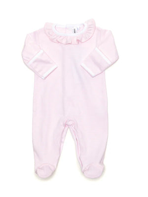 Baby Girl Kate Pink Stripe Footie - Swaddle OKC